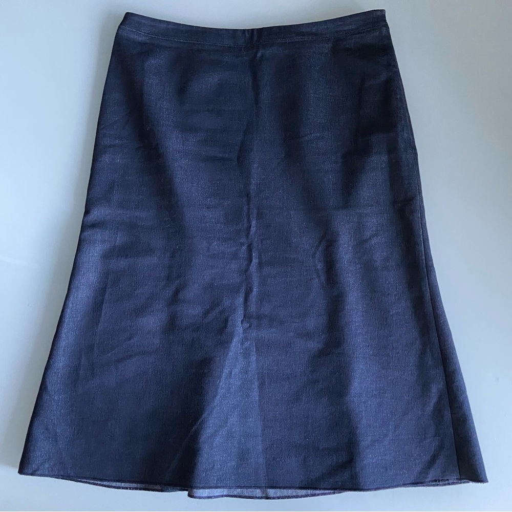Tahari Midi Denim Skirt